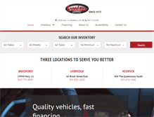 Tablet Screenshot of broadwayautosales.com